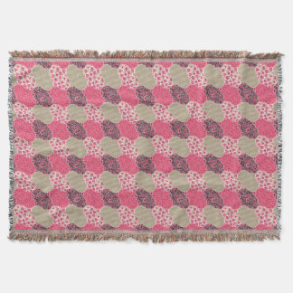 Cobertor Vintage Floral Marroquino - Padrão Rosa