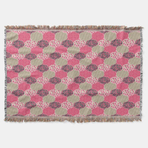 Cobertor Vintage Floral Marroquino - Padrão Rosa