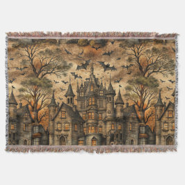 Cobertor Vintage Haunted House (2)