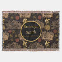 Vintage Honeycomb Bee Black Nursery