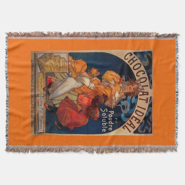 Cobertor Vintage ideal PosterEurope de Chocolat (Frente)