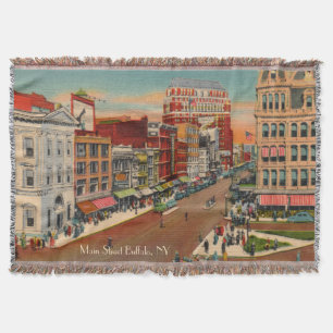 Cobertor Vintage Main Street em Buffalo Throw Blanket