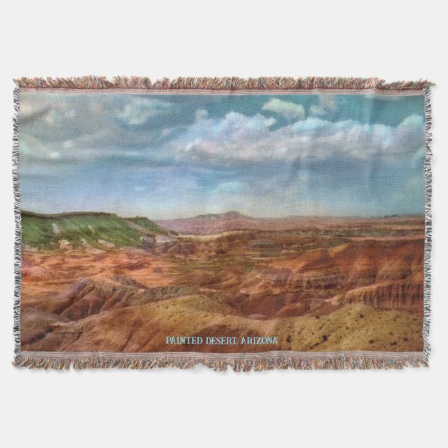 Cobertor Vintage Pintage Desert Throw Blanket (Frente)