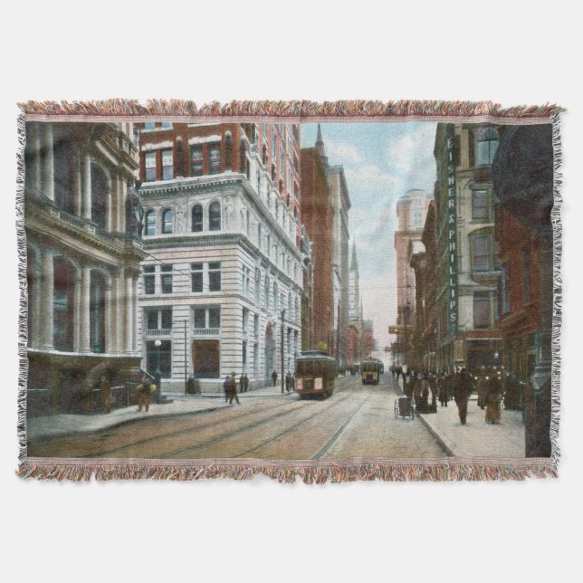 Cobertor Vintage Pittsburgh, PA Throw Blanket (Frente)