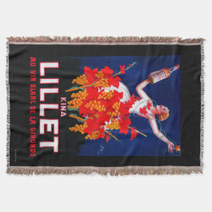 Cobertor Vintage PosterEurope de Lillet das kinas