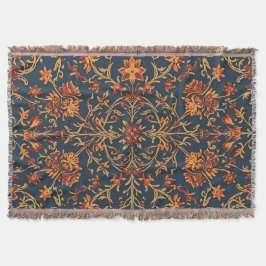 Cobertor Vintage Quente Vintage Barroco Floral Damasco