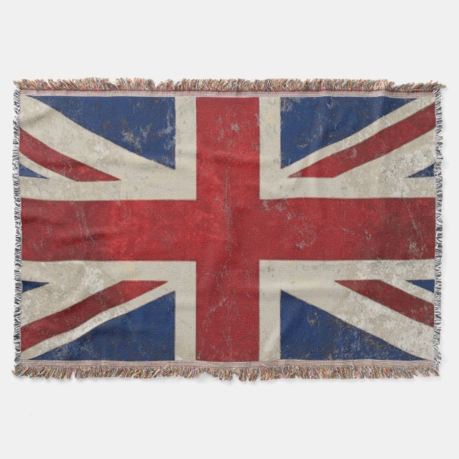 Cobertor Vintage Reino Unido Union Jack Flag (Frente)