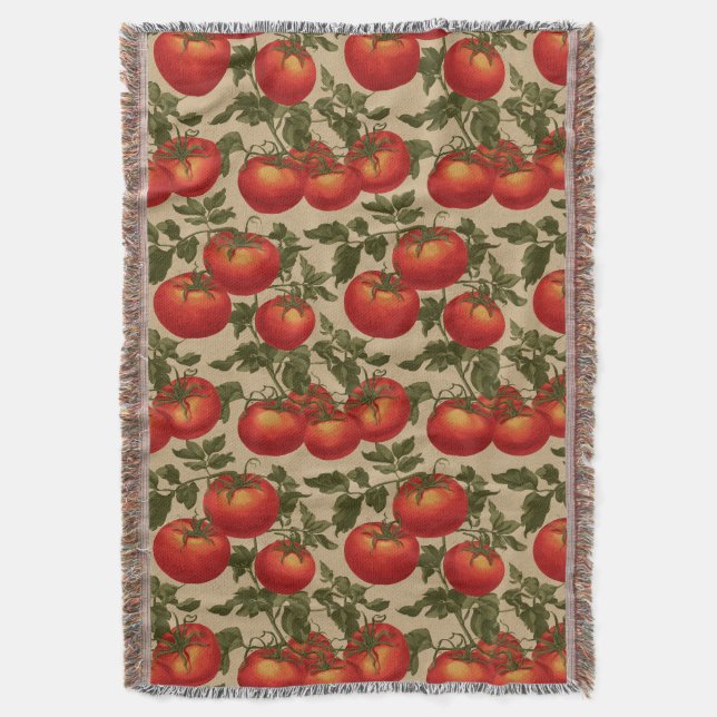 Cobertor Vintage Style Tomatoes (Frente Vertical)