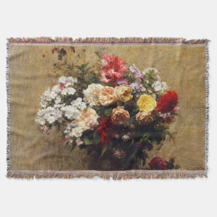 Cobertor Vintage Summer Flowers por Henri Fantin-Latour