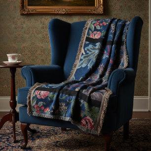 Cobertor Vintage Velvet Blossoms: elegância inspirada no gó