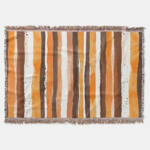 Cobertor Vintage Watercolor Striped-Terthy Café(5)