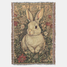 Vintage William Morris Cottage Tan Rabbit