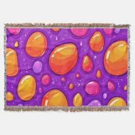 Cobertor Vivid Raindrop Cartoon Art
