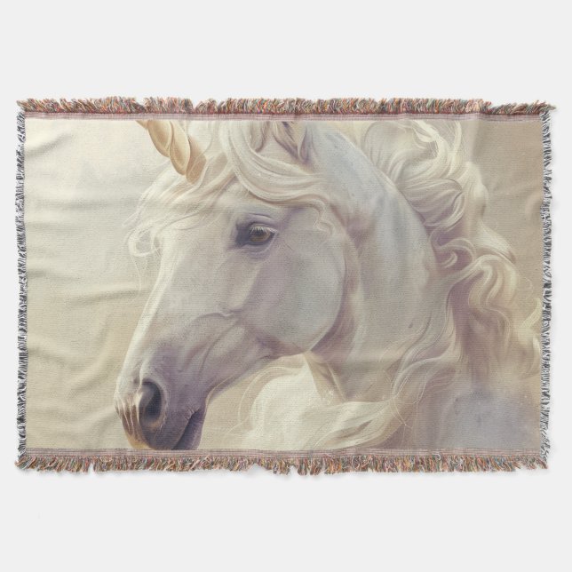 Cobertor Vloerkleed met Witte Unicorn Sparkle (Frente)