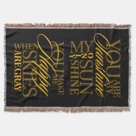 Cobertor Você é minha luz do sol