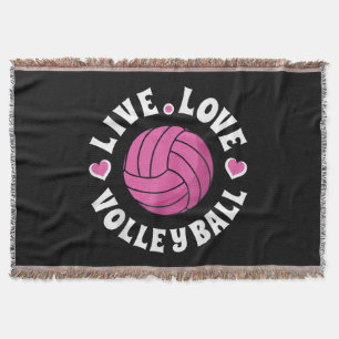 Cobertor Voleibol De Amor Vivo Para Mulheres Meninas Fa De