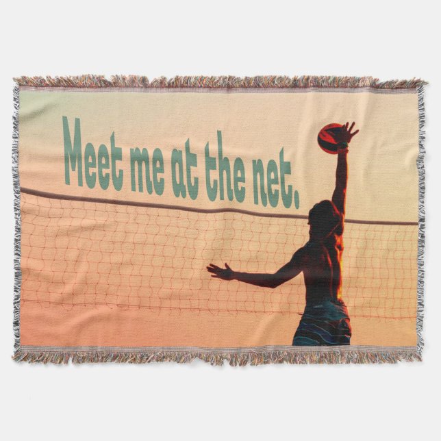 Cobertor Voleibol Me Encontra Na Rede (Frente)