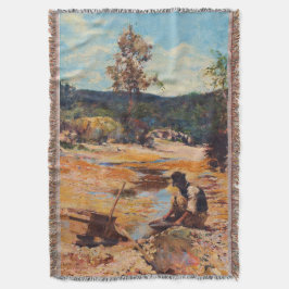 Cobertor Walter Withers Procurando Ouro 1893 Austrália