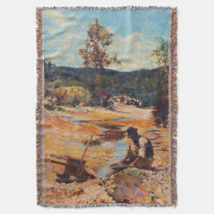 Cobertor Walter Withers Procurando Ouro 1893 Austrália