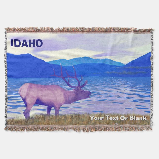Cobertor Wapiti (Elk) By The Lake (Frente)