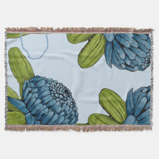 Cobertor Waratah Floral Cotton