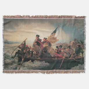 Cobertor Washington Cruzando o Delaware por Emanuel Leutze
