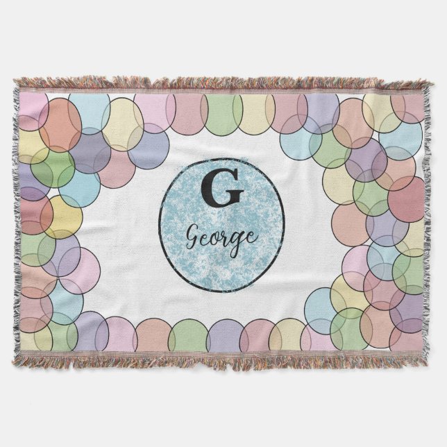Cobertor Watercolor Custom Baby Throw Blanket (Frente)
