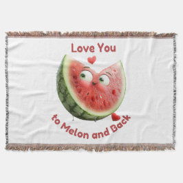 Cobertor Watermelon Love: Sweet & Juicy Heart