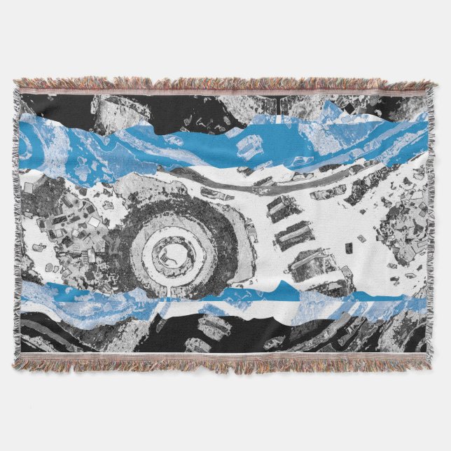 Cobertor Wave Mechanism – Custom Throw Blanket (50" x 60") (Frente)