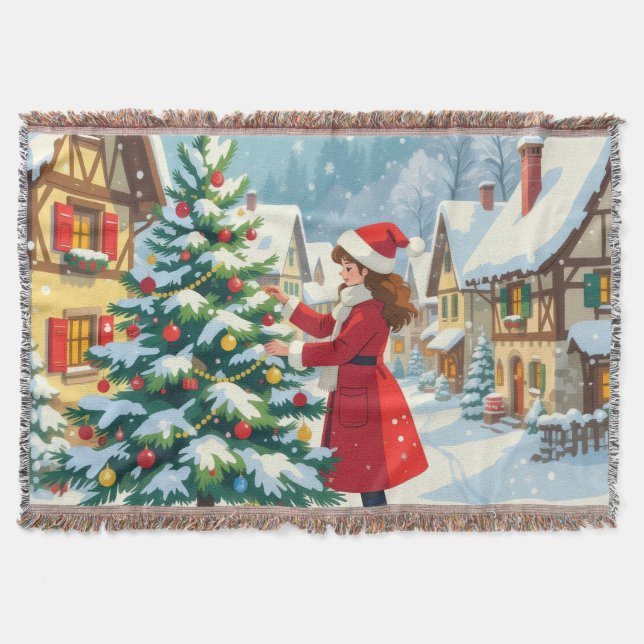 Cobertor „Weihnachtliche Harmonie“ (Frente)