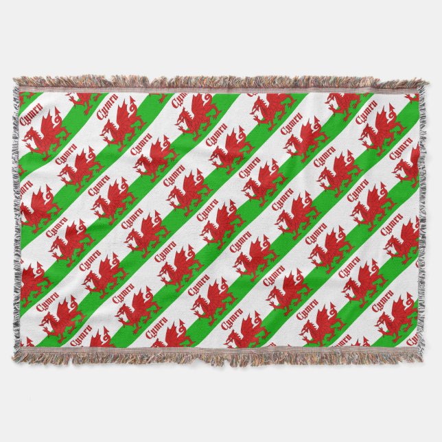 Cobertor Welsh Flag Cymru (Frente)
