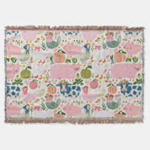 Whimsical Farm polar blanket