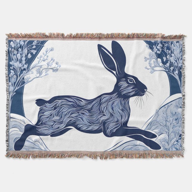 Cobertor Whispers of Magical Hare, de inverno (Frente)