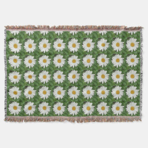 Cobertor White Daisy Round