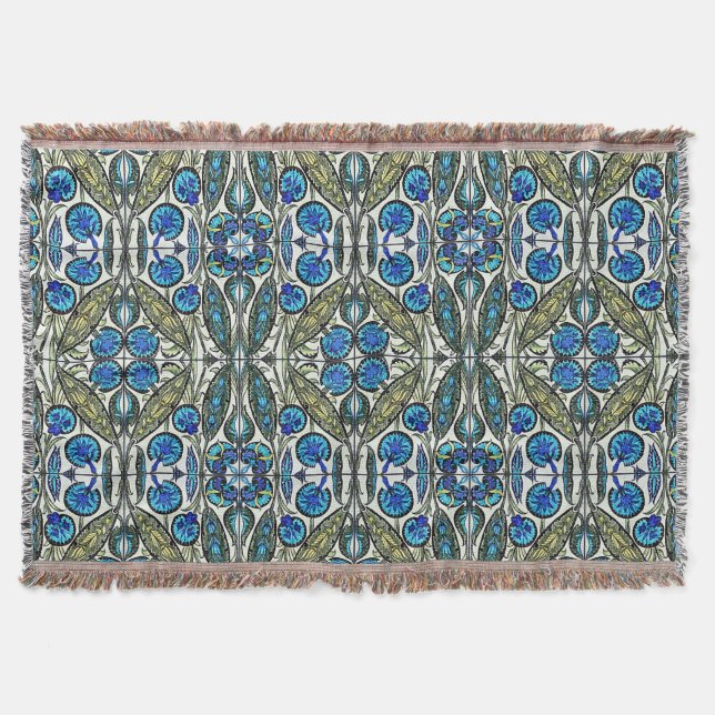 Cobertor William De Morgan Victorian Textiles (Frente)