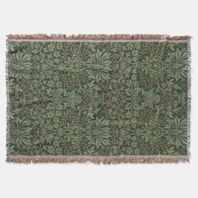 Cobertor William Morris Flower Garden Tapeçaria Clássica (Frente)
