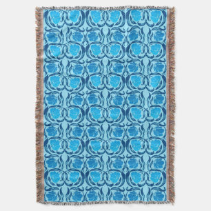 Cobertor William Morris Pimpernel, Denim e Azul Claro