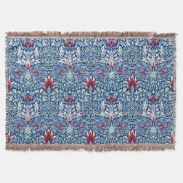 Cobertor William Morris Snakeshead Floral Clássica Botânica