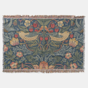 Cobertor William Morris Strawberry Theves Birds