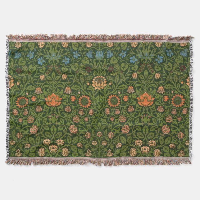 Cobertor William Morris Violet e Columbine Art Rug (Frente)