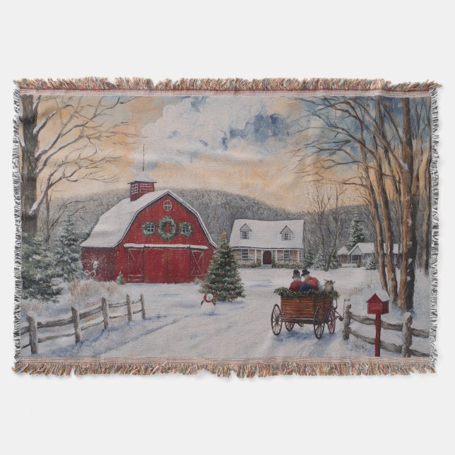 Cobertor Winter House Throw Blanket (Frente)