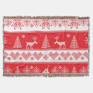 Cobertor Winter Wonderland: Vintage Seamless Design.