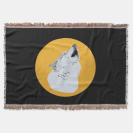 Cobertor Wolf & Moon