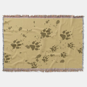 Cobertor Wolf Tracks