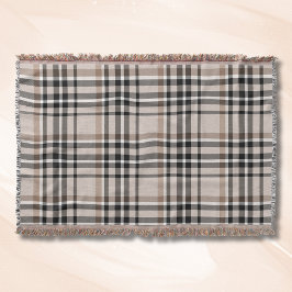 Cobertor Xadrez bege