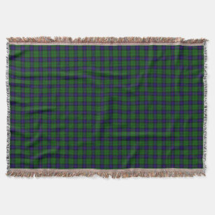 Cobertor Xadrez do verde azul do tartan do clã de Armstron