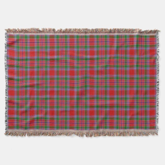 Cobertor Xadrez Escocesa Clan Burrell Tartan (Frente)