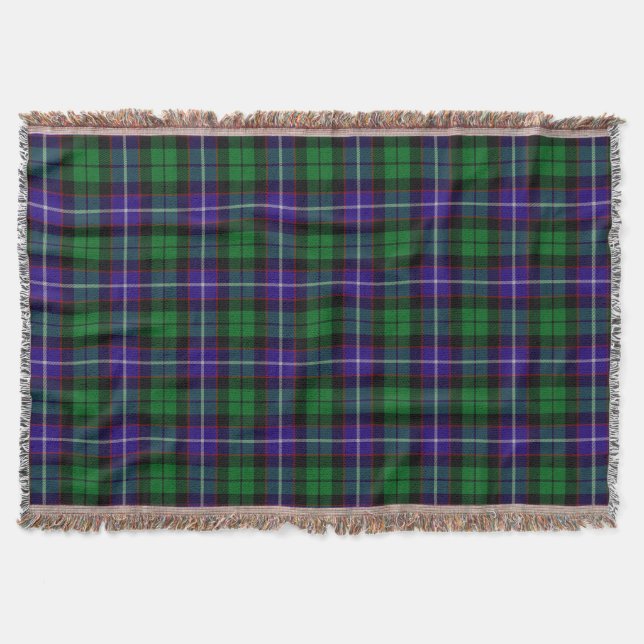Cobertor Xadrez escocesa Clan Mitchell Tartan (Frente)