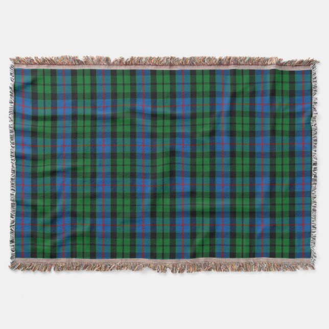 Cobertor Xadrez Escocesa Clan Morrison Tartan (Frente)
