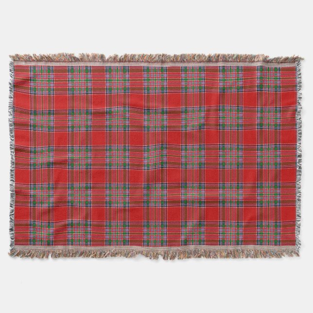 Cobertor Xadrez Escocesa de Clan MacBean Tartan (Frente)